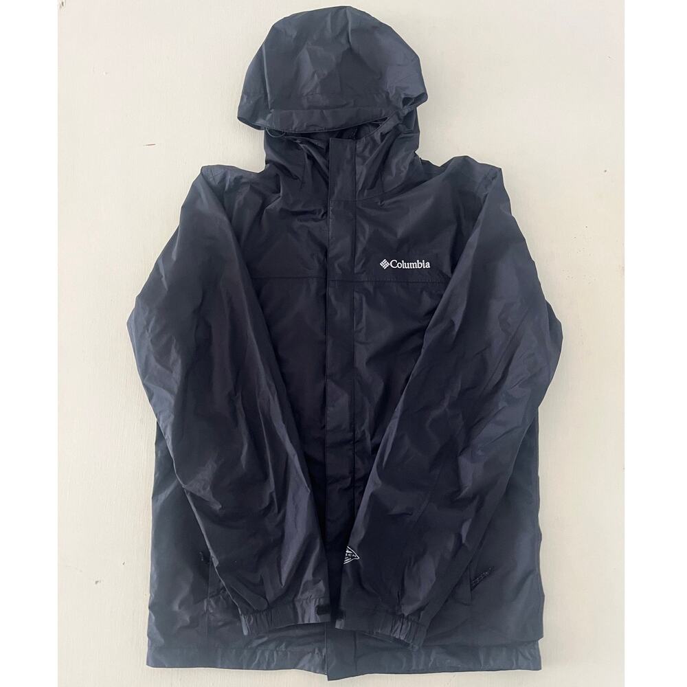 Columbia Black Rain Watertight II Jacket Sportswear Company Mens Small